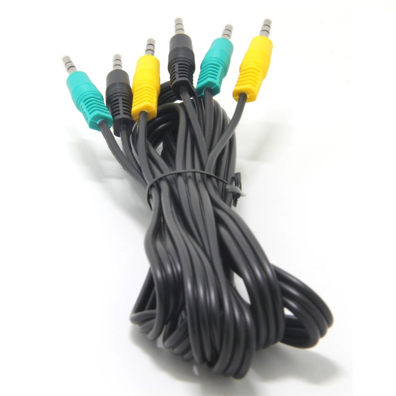 Ancable Replacement Audio Cable for 5.1 Channel, Logitech Computer Speakers 3.5mm 1/8 TRS Plug Male to Male 6ft Compatible with logitech z-5500, z-5450, z-5400, z-5300, z-906, z-680, x540 - Image 4