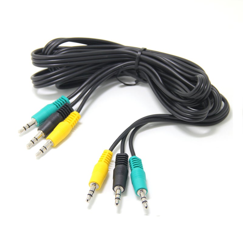 Ancable Replacement Audio Cable for 5.1 Channel, Logitech Computer Speakers 3.5mm 1/8 TRS Plug Male to Male 6ft Compatible with logitech z-5500, z-5450, z-5400, z-5300, z-906, z-680, x540 - Image 1