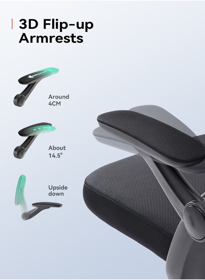 SIHOO M102C Ergonomic Gaming Office Chair, Computer High Back Chair with Dual Back Design - Individual Lumbar Pillow, 3D Armrests, Adjustable Headrest and Comfortable Thick Cushion (Black)