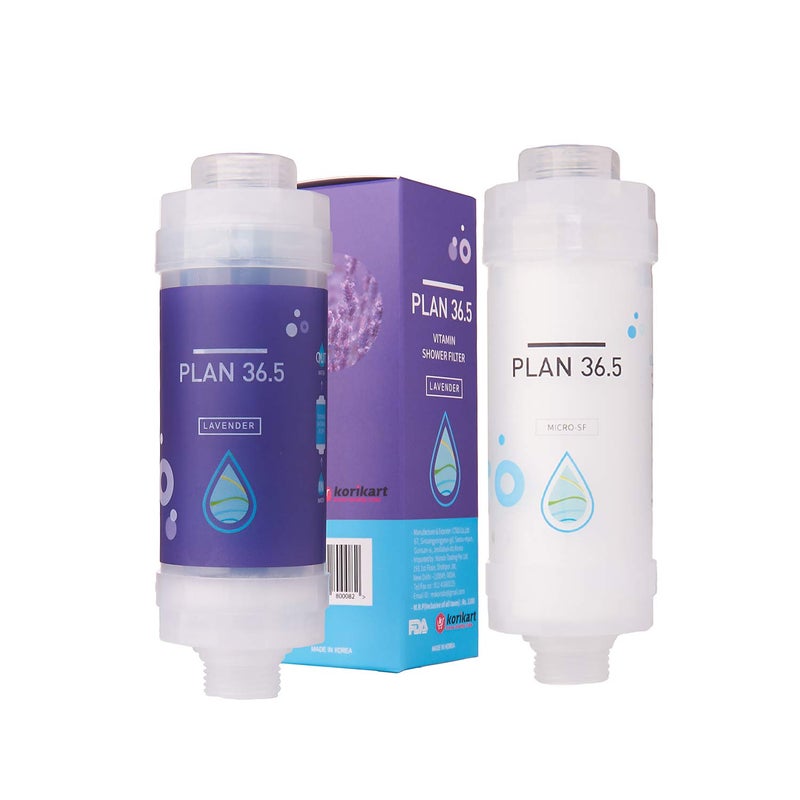 Plan 36.5 Plan 365 Premium Vitamin C Korean Hand Shower Filter Combo for Bathroom Shower LavenderDeluxe - Image 1