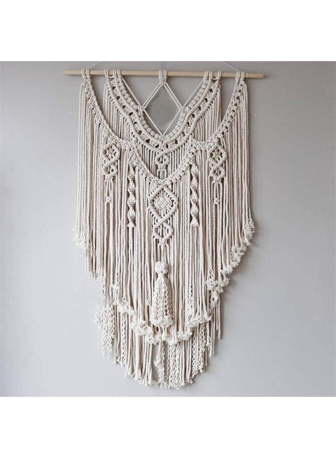 HOMESTAR Wall Hanging Woven Decor, Modern Bohemian Farmhouse Wall Art Tapestry, Geometric Beautiful Wall Art, for House, Apartment, Dorm Room - Image 5