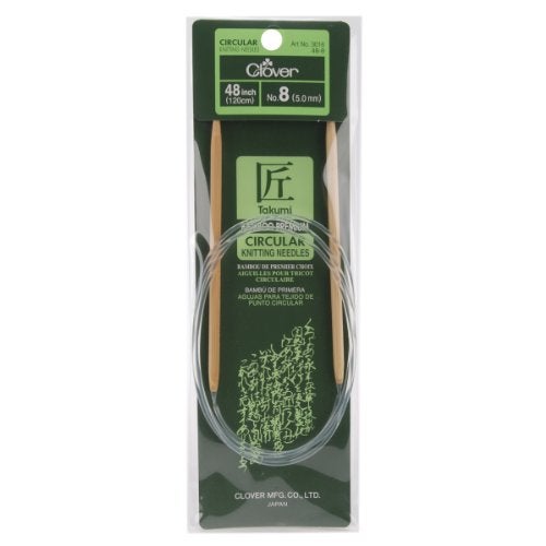 Clover Takumi Bamboo Circular 48-Inch Knitting Needles, Size 8 - Image 2