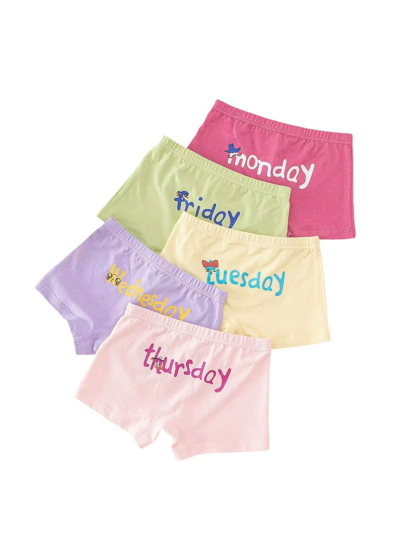 KUYING New Comfortable Skin friendly Breathable Underwear Set 0f 5