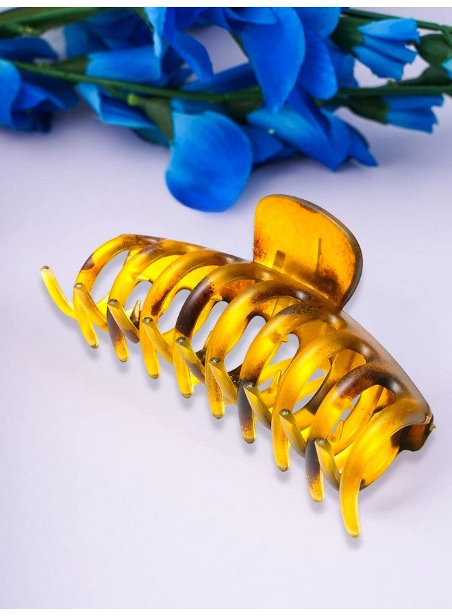Oomph! OOMPH Jewellery Brown Large Big Acrylic Hair Claw Hair Clip for Women & Girls Stylish Latest (HSSK95_AMR1) - Image 4