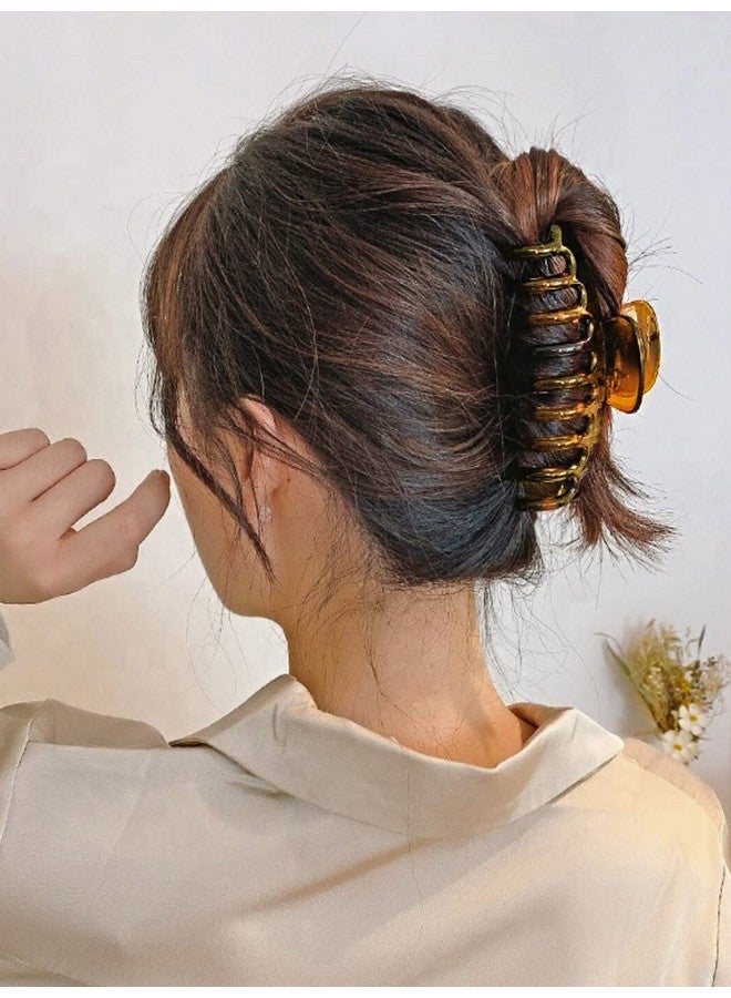 Oomph! OOMPH Jewellery Brown Large Big Acrylic Hair Claw Hair Clip for Women & Girls Stylish Latest (HSSK95_AMR1) - Image 3
