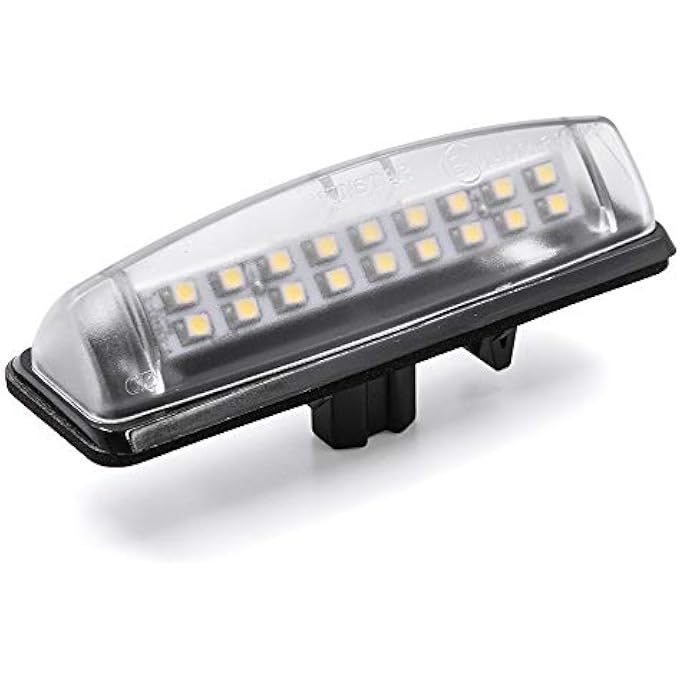 Mingrui test قطعتان من مصابيح لوحة الترخيص LED الكاملة لسيارة لكزس Is300 Gs300 Gs400 Gs430 Es300 Es330 Rx330 Rx350 تويوتا بريوس تعمل بمصابيح زينون بيضاء 18SMD خالية من الأخطاء - Image 4