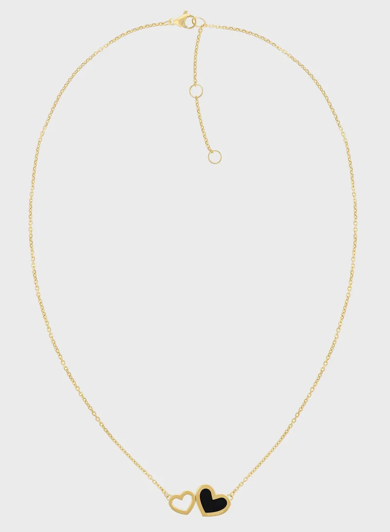 TOMMY HILFIGER Enamel Hearts Necklace