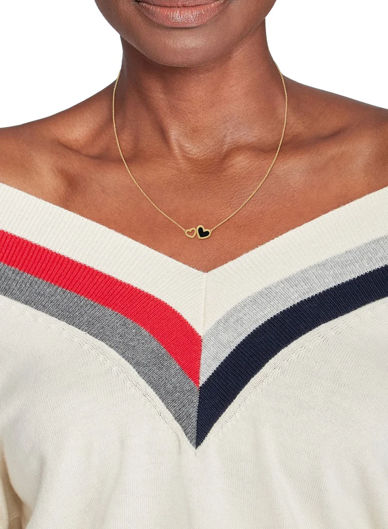 TOMMY HILFIGER Enamel Hearts Necklace