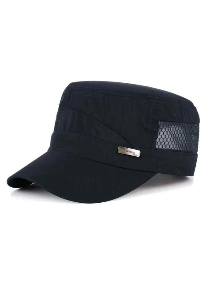 Top melon Retro Casual Flat Top Hat New Unisex Outdoor Middle-aged And Elderly Dad Large Head Circumference Cap - Image 2