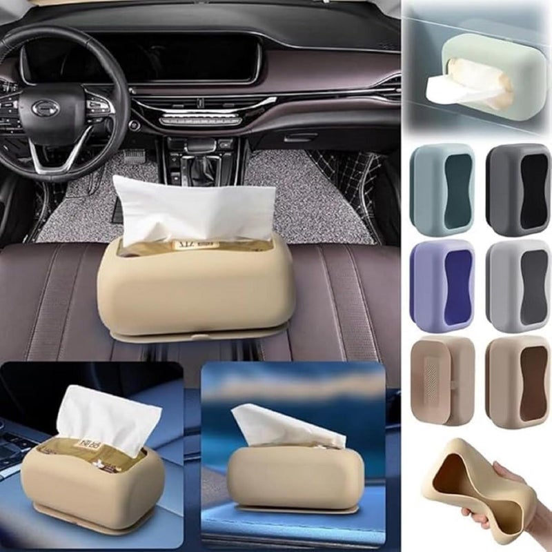 ENNCOZY Silicone Tissue Box with Suction Cup - Non-Slip, Waterproof Design for Bathroom, Kitchen, and Car - Image 3