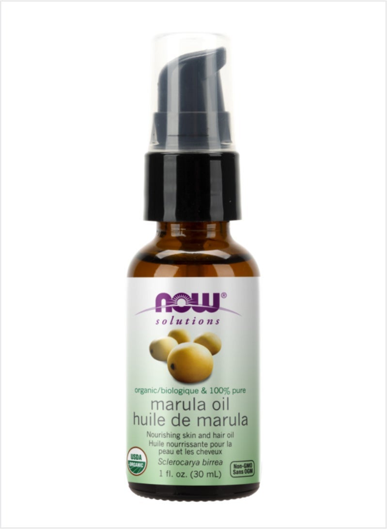 NOW 100% Pure Marula Oil - Nourishing & Hydrating, 30ml