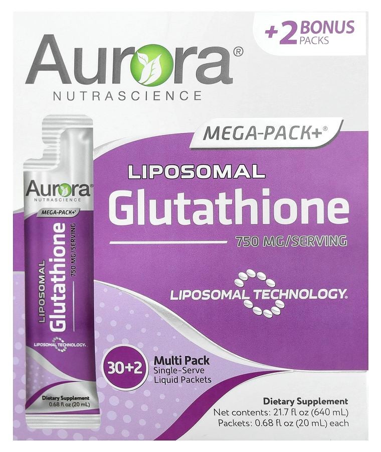 Mega-Pack+® Liposomal Glutathione 32 Packets 0.68 fl oz (20 ml) Each