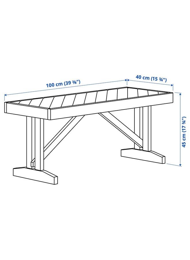 erorex Bench, Outdoor, Acacia, 100 Cm - Image 5