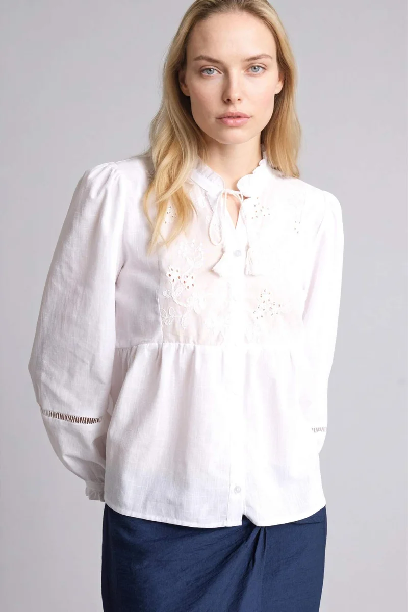 DeFacto Relax Fit Frilly Long Sleeve Shirt