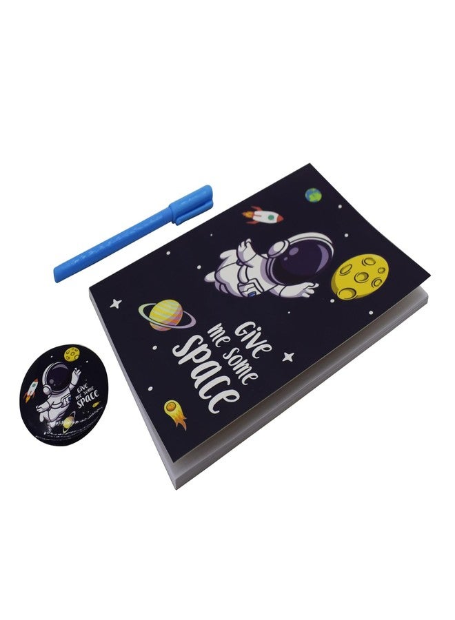Asera Space Stationery Gift Set for Kids Diary, Pen & Badge Rakhi Set, Rakshabandhan Gift Set for Girls Party Favor Return Gift Set for Girls Birthday Gift (Space 12 Pcs) - Image 4