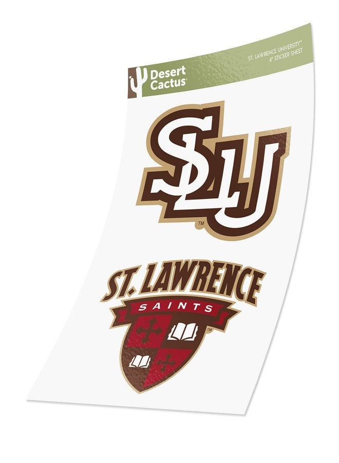 Desert Cactus St. Lawrence University Sticker St. Lawrence Saints Vinyl Decal Laptop Water Bottle Car Scrapbook Sheet (4 Inch Set V1) - Image 3
