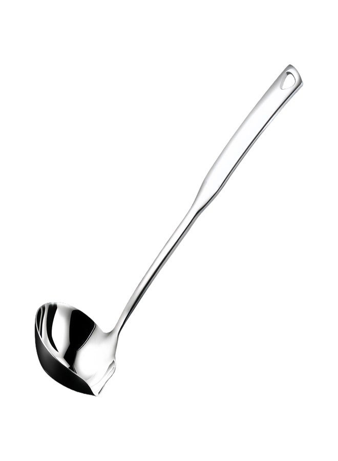 Txhlyx Soup Ladle,SUS 304 Stainless Steel Heavy Duty Ladle with Pour Spout,Kitchen Cooking Serving for Soups,Gravy,Canning,Stews,Heavy,Dishwasher safe 11.8 inch (1Pack) - Image 1
