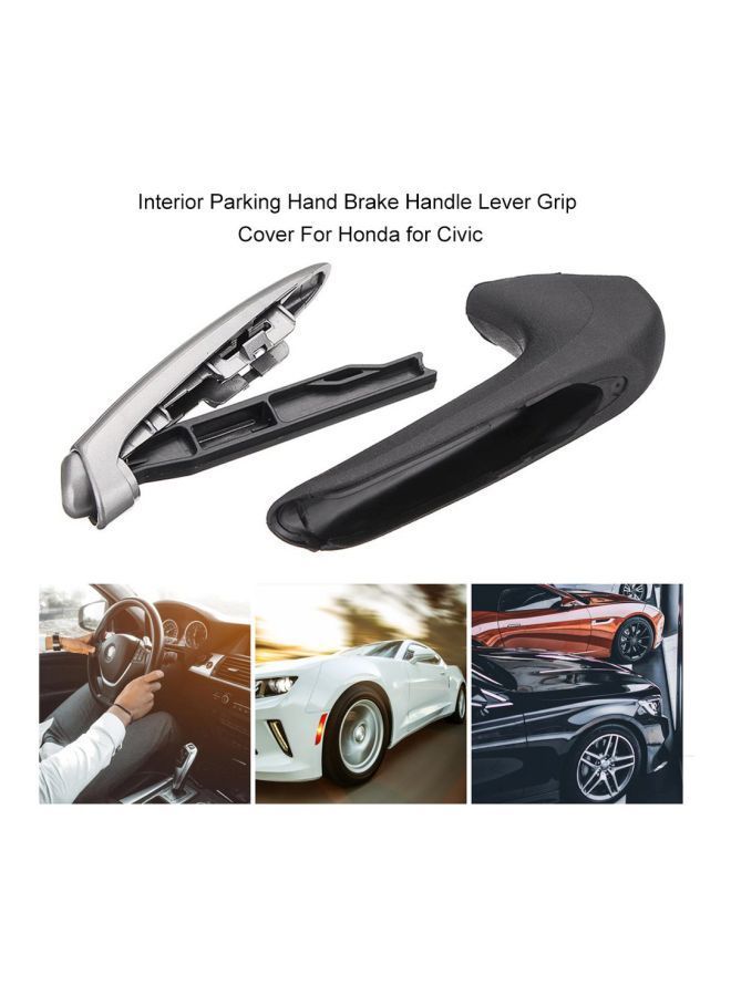 NIBEMINENT Interior Parking Hand Brake Handle Lever Grip Cover For Honda Civic - Image 2