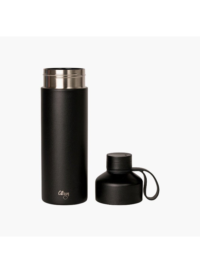 Citron Water Bottle-750Ml-Cylinder (304 Stainless Steel) Black \ 7.9X27 - Image 3