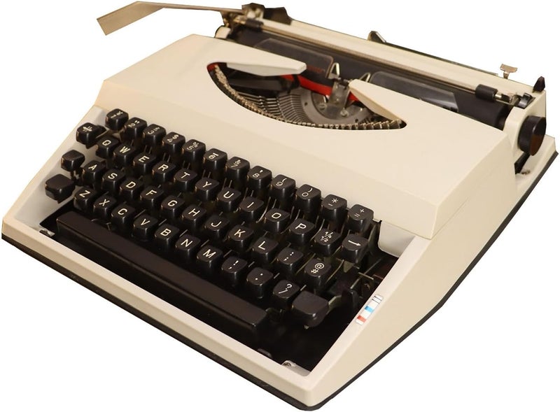 Manual Typewriter Traditional,Portable Mechanical English Typewriter for Notes,Classic Retro Writing Machine,Letters,or Creative Writing and Vintage Collectible Present - Image 1
