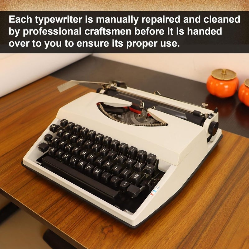 Manual Typewriter Traditional,Portable Mechanical English Typewriter for Notes,Classic Retro Writing Machine,Letters,or Creative Writing and Vintage Collectible Present - Image 4