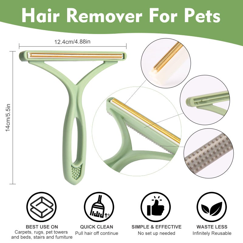 Asnfanl 3 in 1 Lint Remover,Pet Hair Remover, Dog Cat Hair Remover,Carpet Rake,Lint Brush,Lint Shaver for Carpets, Multi Fabric Edge and Carpet Rake,Car Mat,Couch,Pet Bed,Furniture & Rug(1 PC) - Image 2