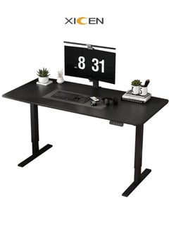 XICEN Electric Height Adjustable Desk Computer Table, with Memory Remote Height, Home Office Desk Gaming Table, 48 x 24 inches  - Image 1