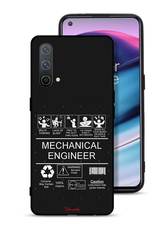 Tolwak OnePlus Nord CE 5G Protective Case Cover Mechanical Engineer Sticker - Image 1
