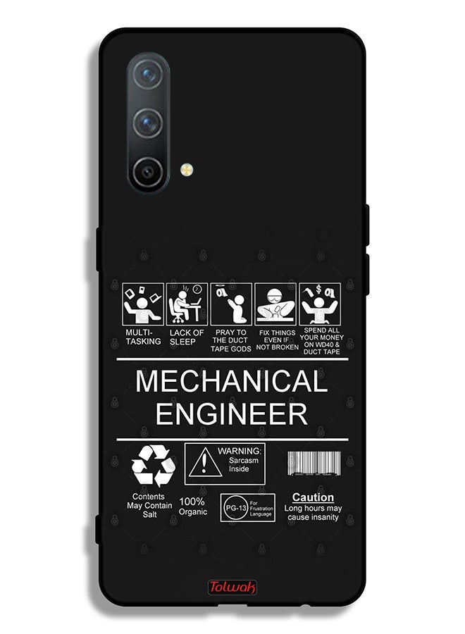 Tolwak OnePlus Nord CE 5G Protective Case Cover Mechanical Engineer Sticker - Image 2