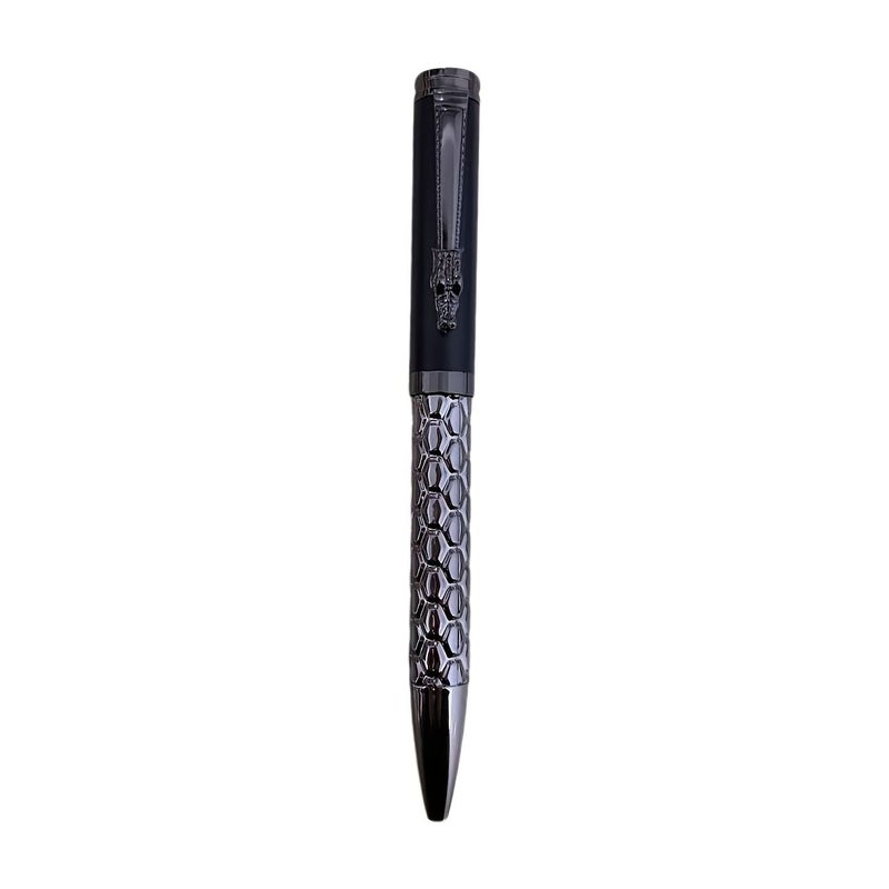 Rose Golden Engraved Crocodile Head Ballpoint Pen Set With Gift Box - Image 3