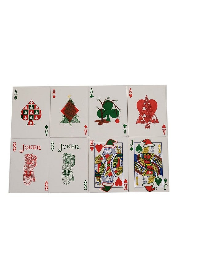 Bicycle Green Back Red Santa Playing Cards - Image 2