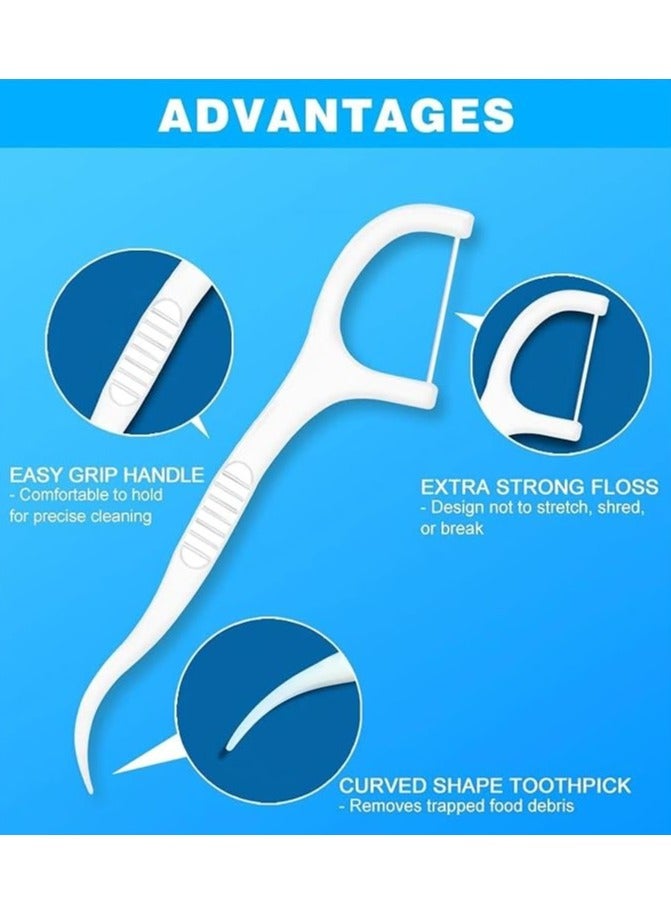 MM 200-Piece Toothpick Dental Floss with Toothpicks – Smooth, Strong Floss, Gum-Friendly, Portable Travel Cases for Adults & Kids Teeth Cleaning - Image 3