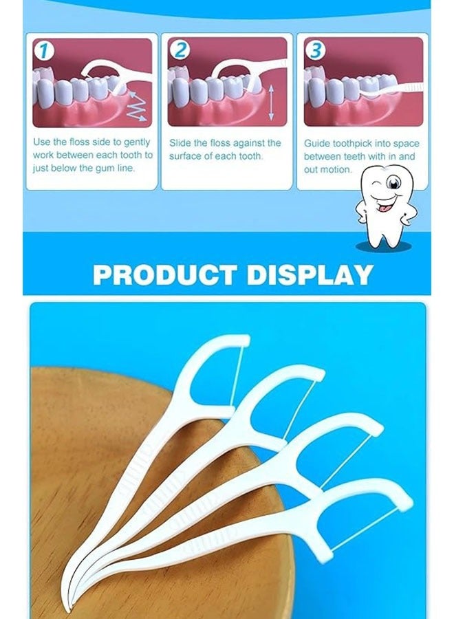MM 200-Piece Toothpick Dental Floss with Toothpicks – Smooth, Strong Floss, Gum-Friendly, Portable Travel Cases for Adults & Kids Teeth Cleaning - Image 5
