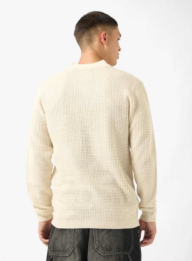 BRAVE SOUL Knitted Button Cardigan