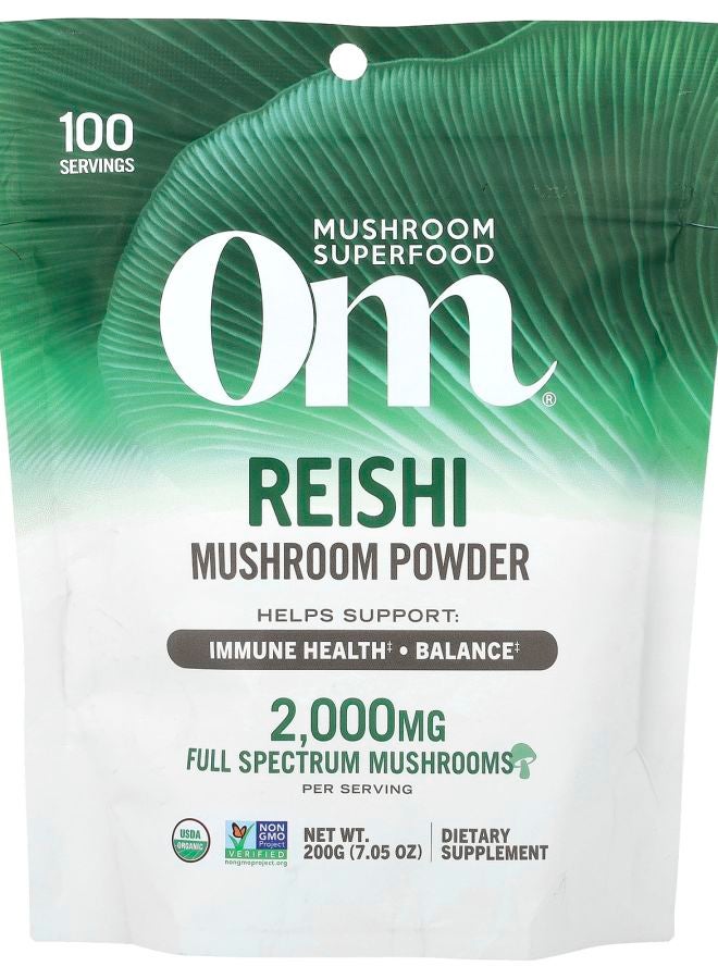 Om Mushrooms Mushroom Powder Reishi 7.05 oz (200 g) - Image 1