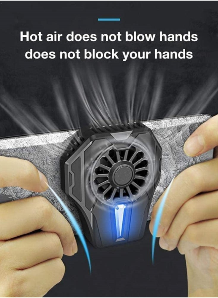 XICEN Phone Cooling Fan, Mobile Phone Cooling Universal Semiconductor Radiator, Phone USB Cooler Fan Game Pad Holder Stand Radiator Mute Fan High Performance Fan  - Image 2
