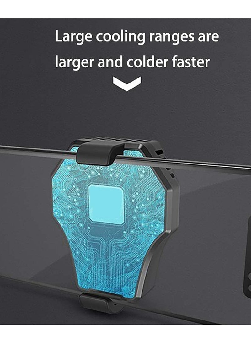 XICEN Phone Cooling Fan, Mobile Phone Cooling Universal Semiconductor Radiator, Phone USB Cooler Fan Game Pad Holder Stand Radiator Mute Fan High Performance Fan  - Image 4