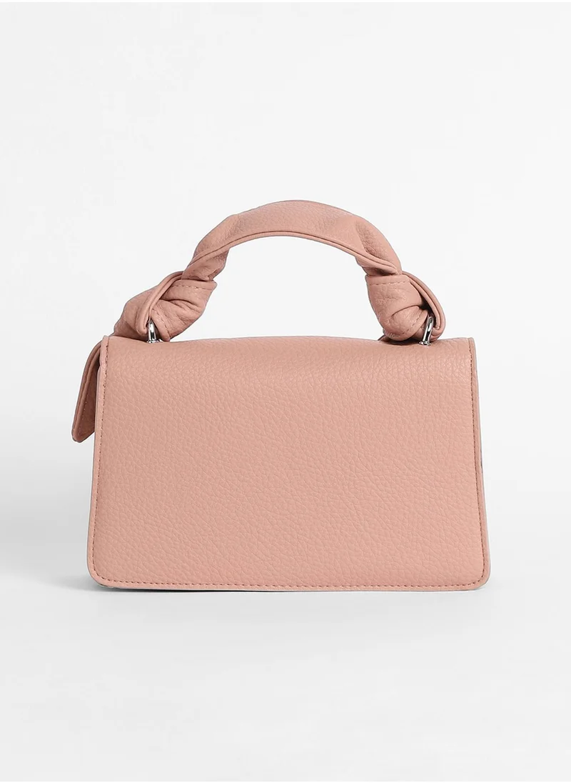 صوص هاوت The Monogram Sash Hand Bag - Nude Pink