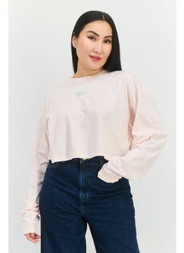 Reebok Women Oversized Fit Long Sleeve Outdoor Sweatshirt, Light Pink  - Image 1