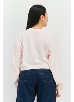 Reebok Women Oversized Fit Long Sleeve Outdoor Sweatshirt, Light Pink  - Image 4