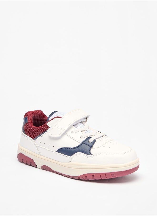 LBL by Shoexpress Boy's Panelled Shoes with Hook and Loop Closure  - Image 1