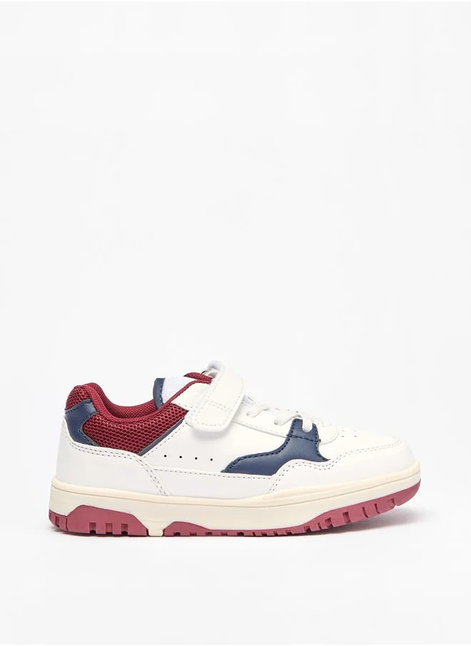 ال بي ال من شو اكسبرس Boy's Panelled Shoes with Hook and Loop Closure