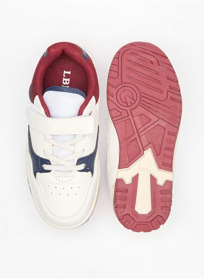 LBL by Shoexpress Boy's Panelled Shoes with Hook and Loop Closure  - Image 4