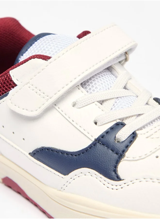 ال بي ال من شو اكسبرس Boy's Panelled Shoes with Hook and Loop Closure