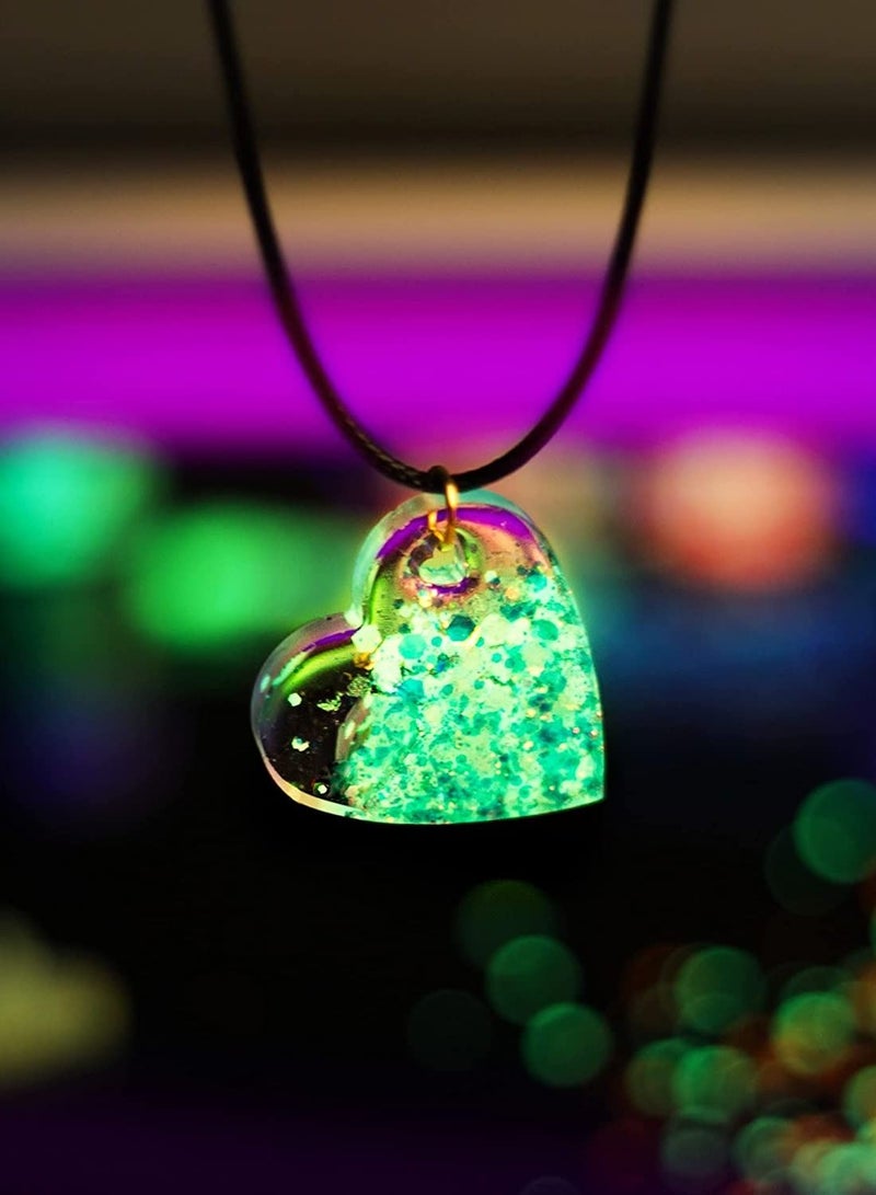 KASTWAVE Glow in The Dark Craft Glitter 18 Colors Holographic Glow Glitter for Tumblers Resin Slime Epoxy Chunky Sequins and Fine Glitter Powder Mix Cosmetic Glitter for Eyeshadow Face Body Hair Nail Arts - Image 2