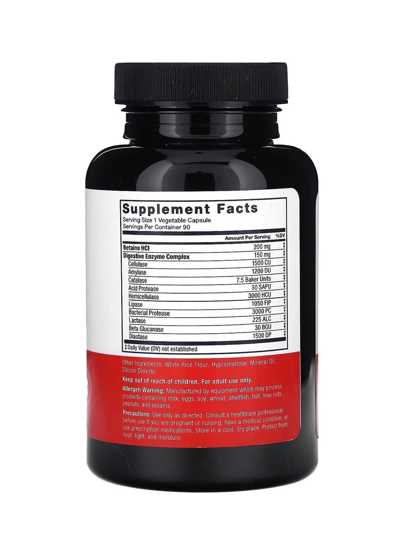 Force Factor Digestive Enzyme Complex, Support Healthy Digestion and Nutrient Absorption, Gelatin Free, 90 Veggie Capsules  - Image 2