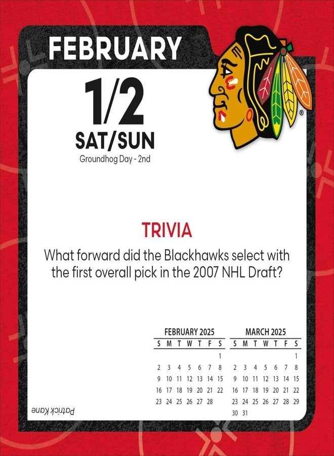 Turner Licensing TURNER SPORTS Chicago Blackhawks 2025 Box Calendar (25998053084) - Image 4