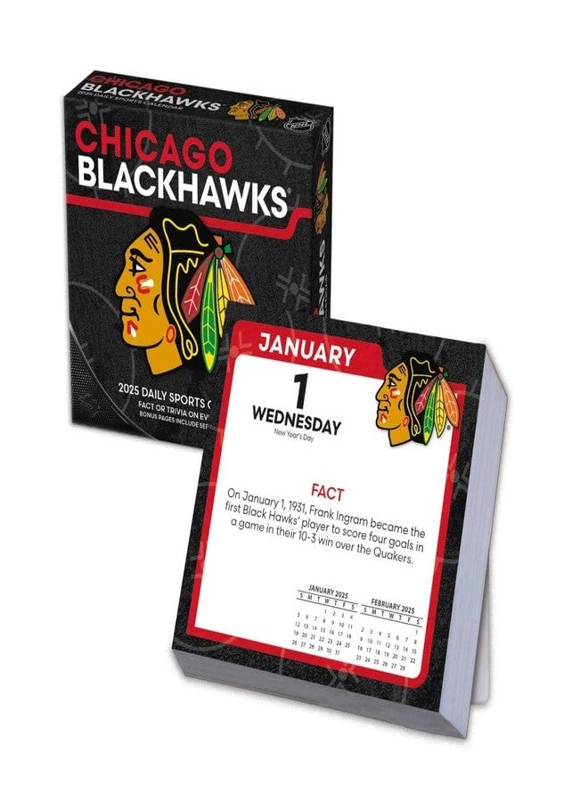 Turner Licensing TURNER SPORTS Chicago Blackhawks 2025 Box Calendar (25998053084) - Image 1