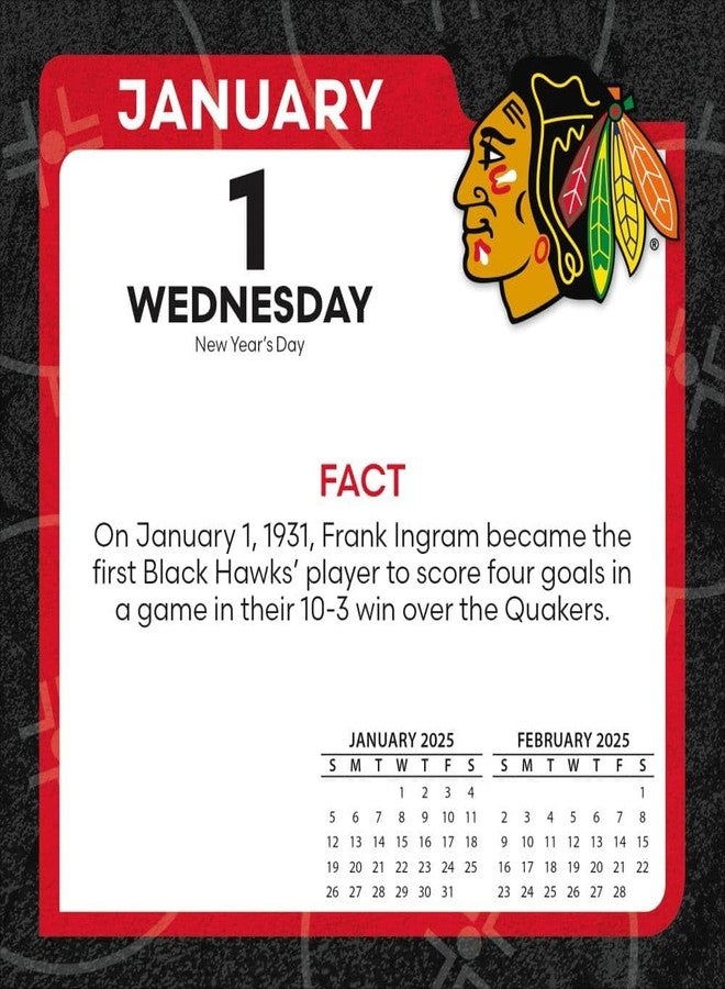Turner Licensing TURNER SPORTS Chicago Blackhawks 2025 Box Calendar (25998053084) - Image 3