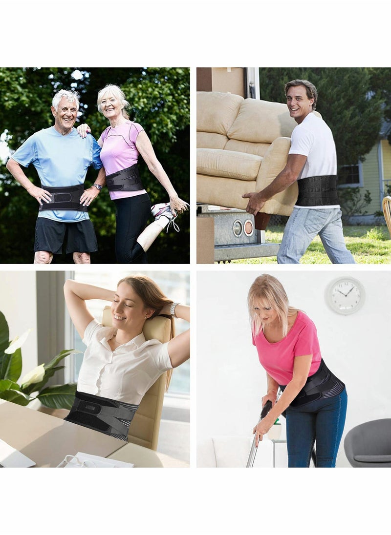 KASTWAVE Air Mesh Brace for Men Women Lower Pain Relief Corset with 7 Stays Adjustable Support Belt Work Anti skid Lumbar Sciatica Scoliosis Size L  - Image 5